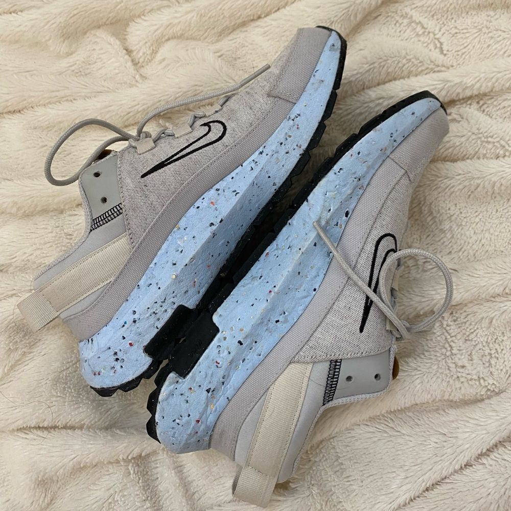 Nike Crater Remixa WITH BOX | Gray fog chambray blue sneakers - Picture 5 of 9